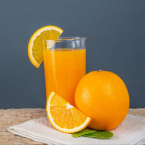 Copo de suco Laranja